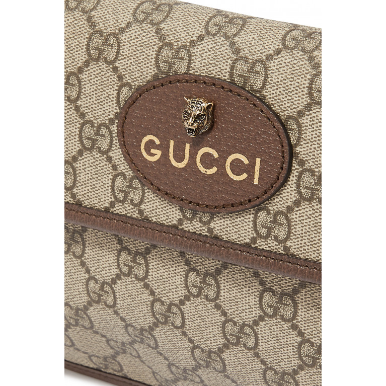 Gucci- GG Supreme Belt Bag Brown