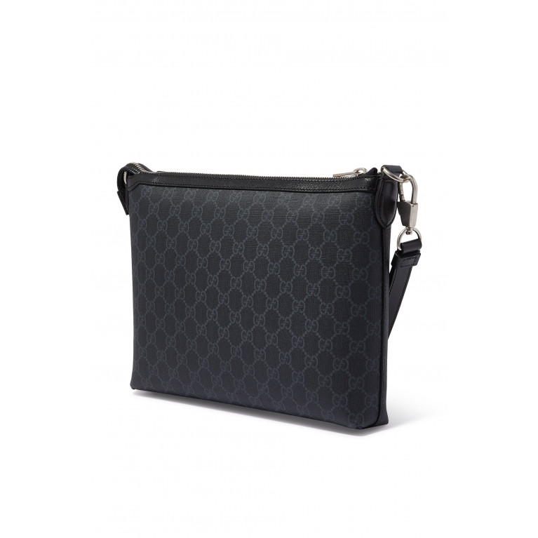 Gucci- Interlocking GG Messenger Bag Black