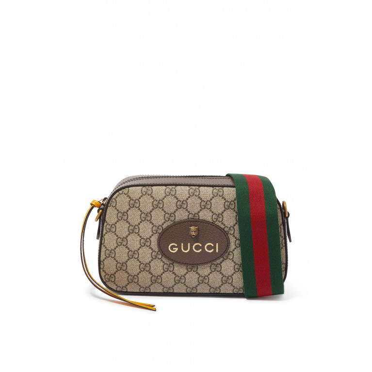 Gucci- Neo Vintage GG Supreme Messenger Bag Brown