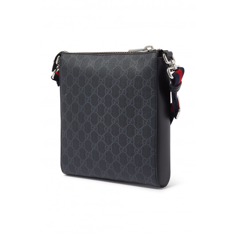 Gucci- GG Supreme Messenger Bag Black