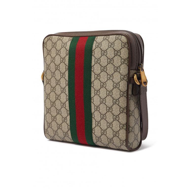 Gucci- Ophidia GG Messenger Bag Brown