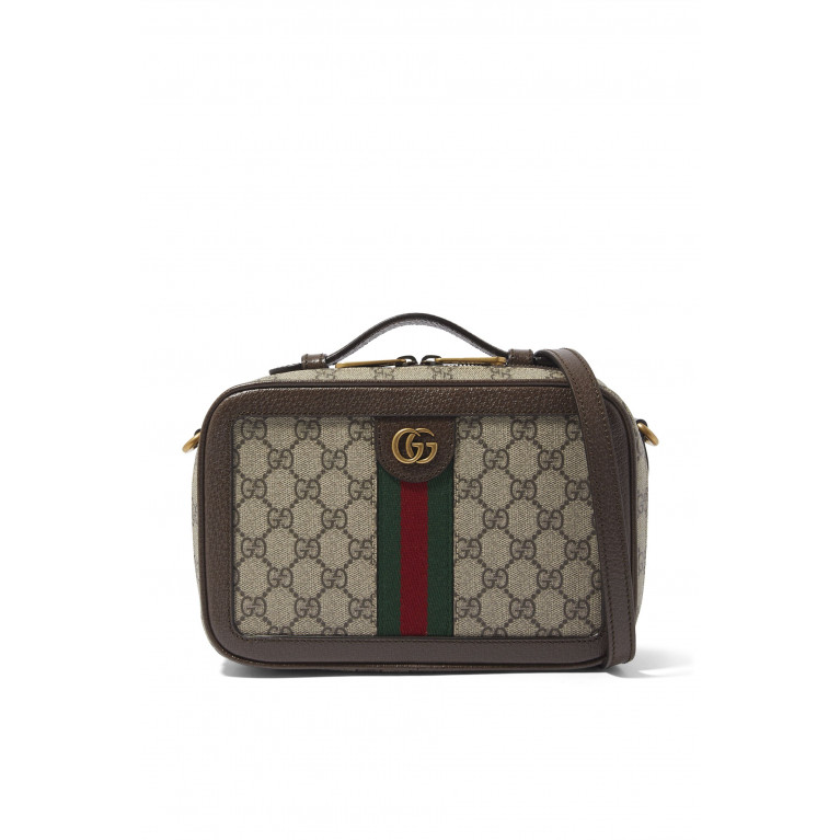 Gucci- Ophidia Small Shoulder Bag Brown