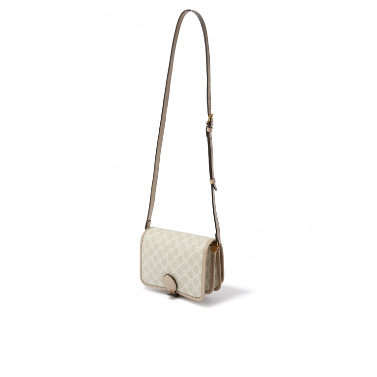 Gucci- Mini Interlocking G Shoulder Bag White