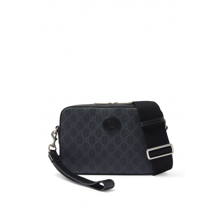 Gucci- Shoulder Bag with Interlocking G Black