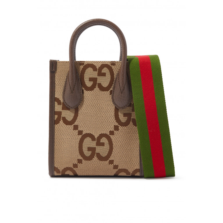 Gucci- Jumbo GG Mini Tote Bag Brown