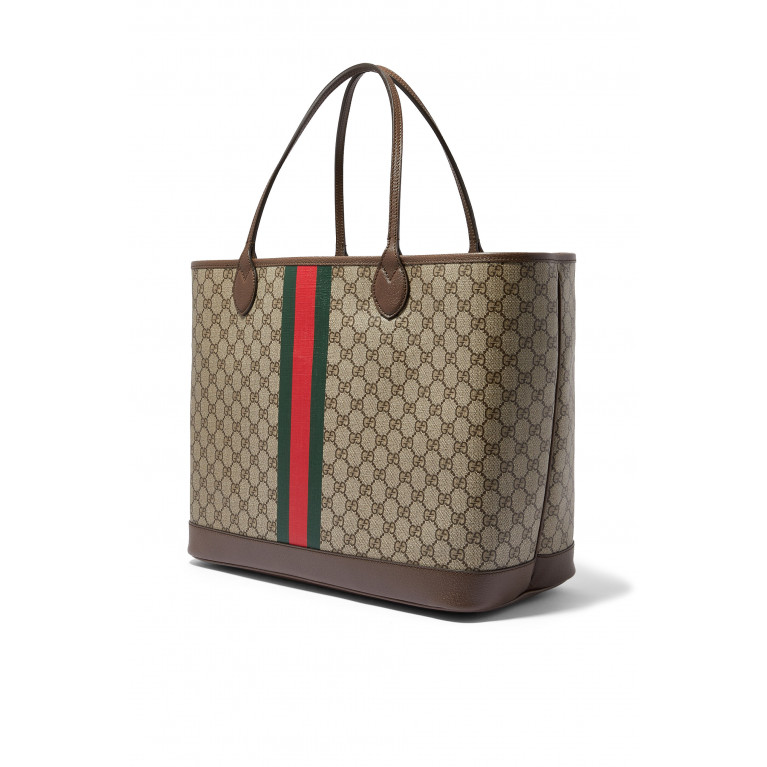 Gucci- Ophidia GG Large Tote Bag Brown