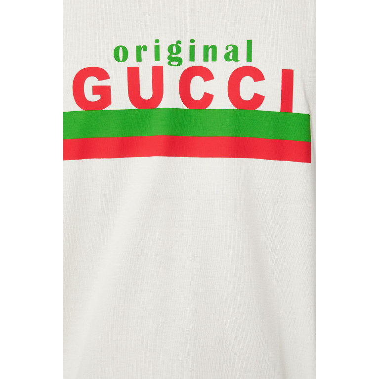 Gucci- Cotton Logo T-Shirt White