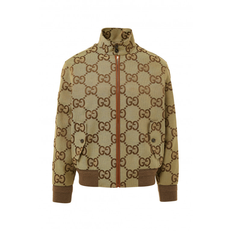 Gucci- Jumbo GG canvas jacket Beige