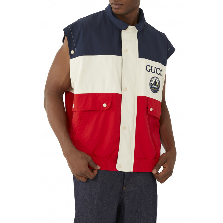 Gucci- Detachable Sleeved Jacket Multicolor
