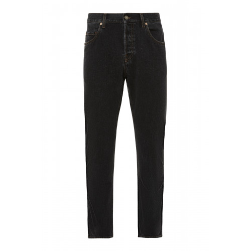 Gucci- Tapered Eco Stonewashed Denim Jeans Black