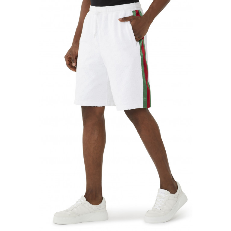 Gucci- Double G Basketball Shorts White