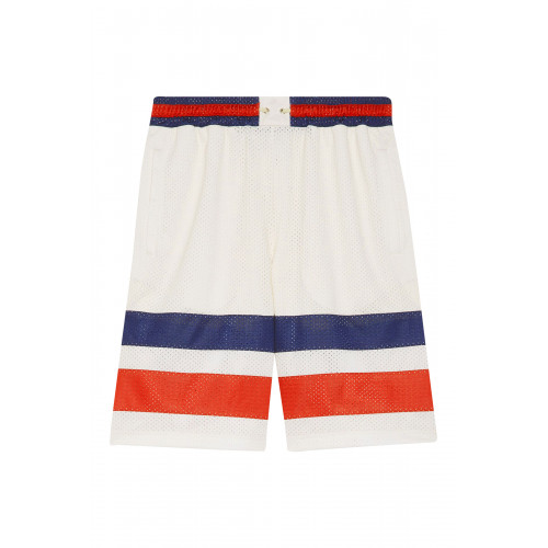 Gucci- Web Stripe Shorts White