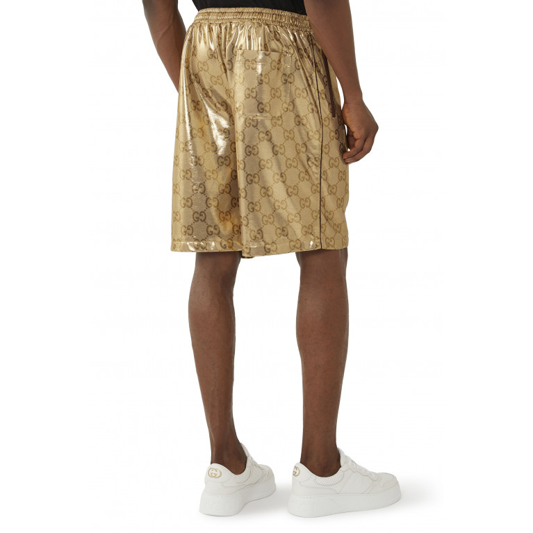 Gucci- GG Basketball Shorts Gold