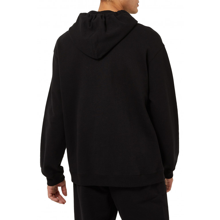 Gucci- Jersey Sweatshirt with Gucci Mirror Print Black