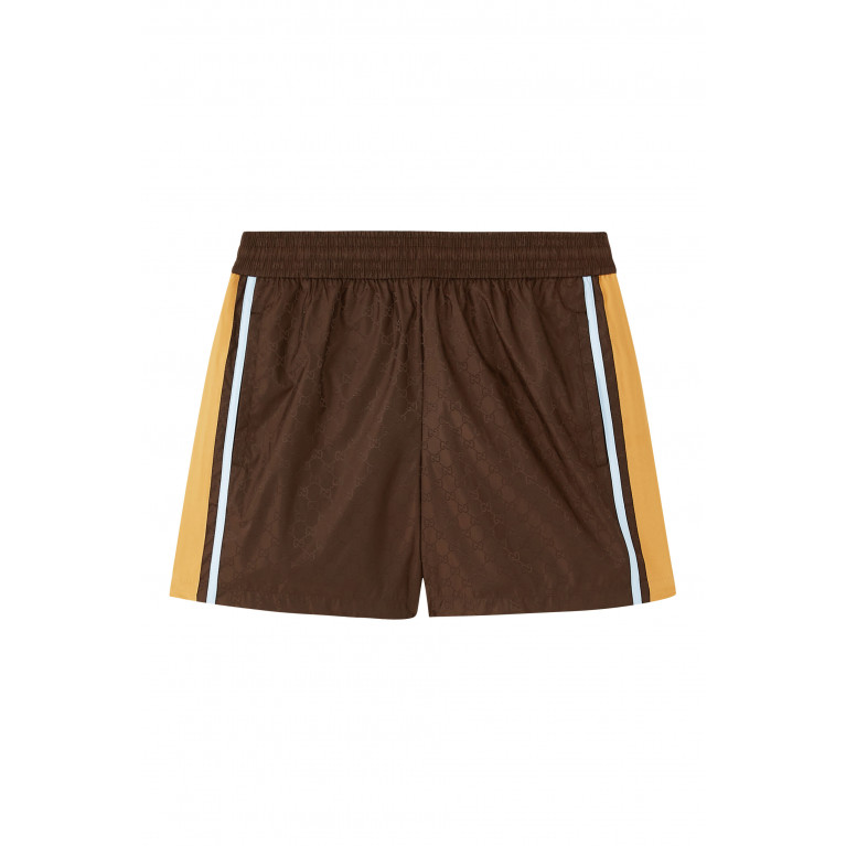 Gucci- GG Swim Shorts Brown