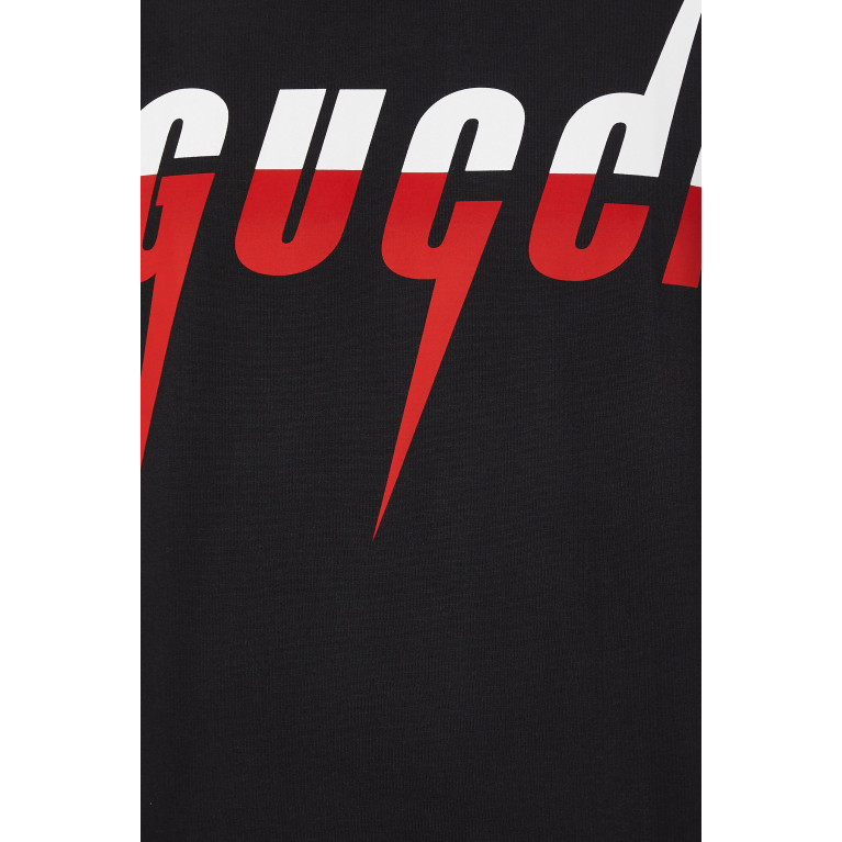 Gucci- Logo Blade Print T-Shirt Black