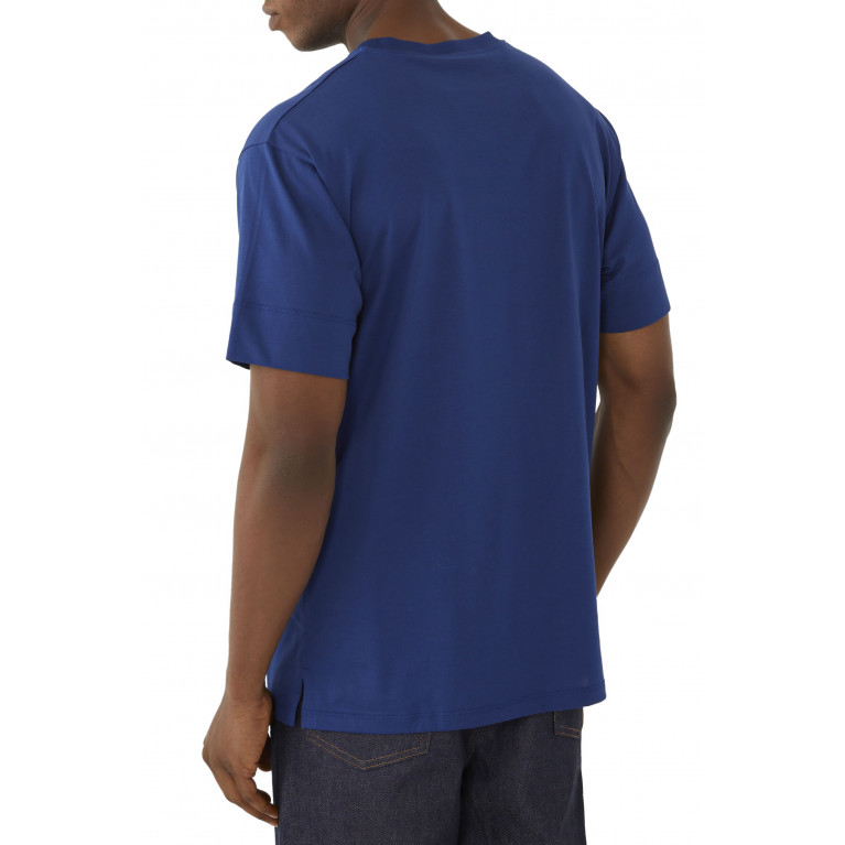 Gucci- Double G Cotton T-Shirt Blue