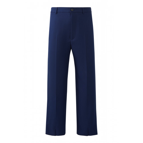 Gucci- Fluid Drill Cropped Pants Blue