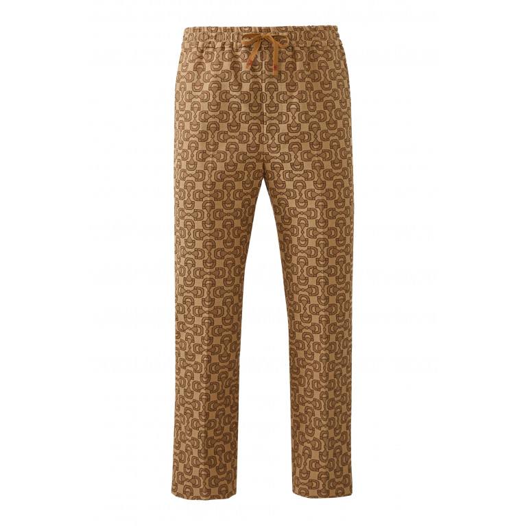 Gucci- Horesbit Monogram Pants Neutral