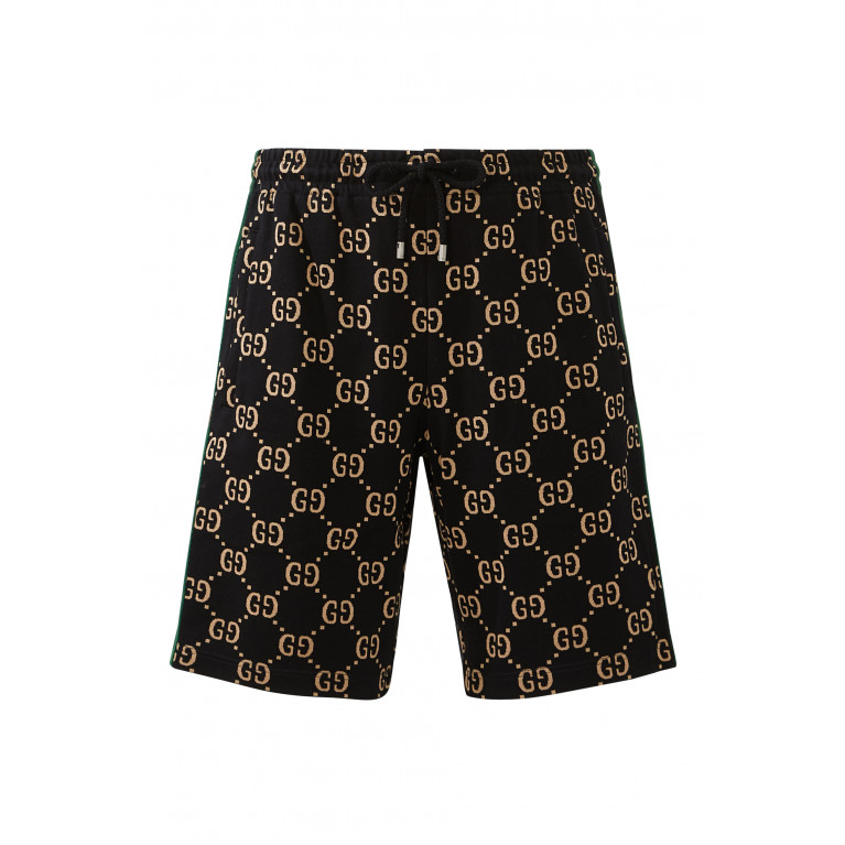 Gucci- Double G Basket Shorts Black