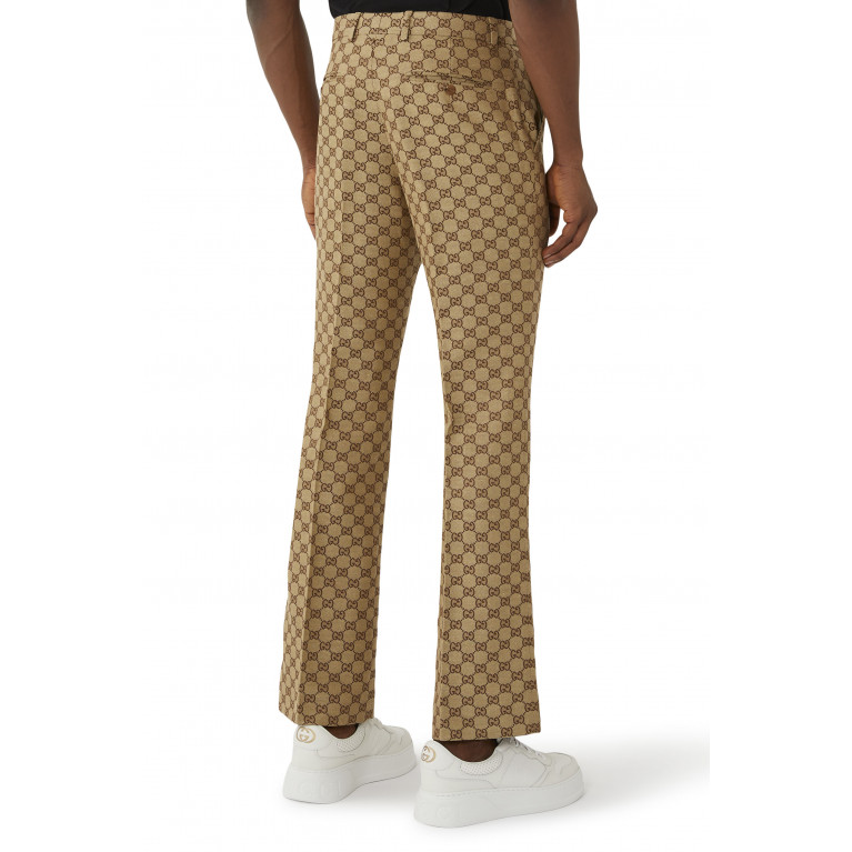 Gucci- GG Supreme Pants Brown