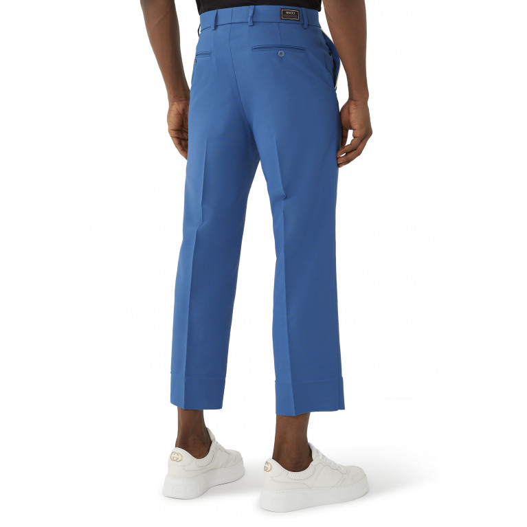 Gucci- Web Label Pants Blue