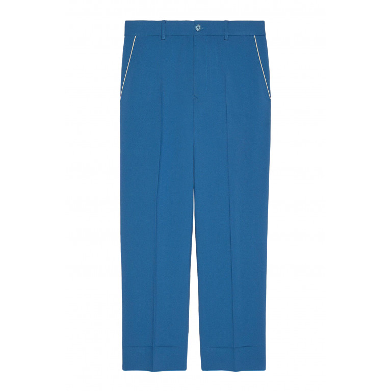 Gucci- Web Label Pants Blue