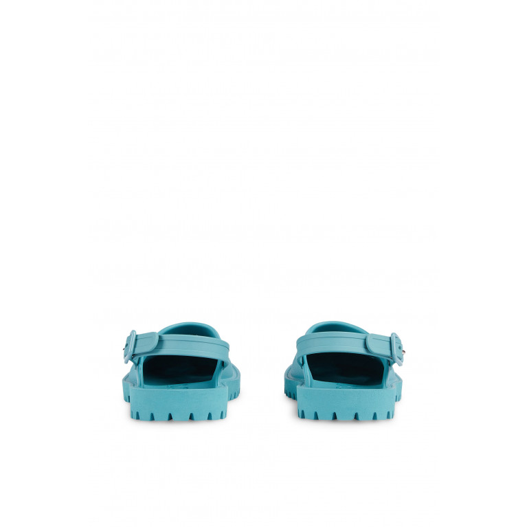 Gucci- Kids Cut-Out GG Sandals Blue