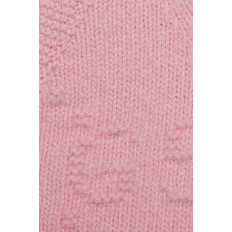 Gucci- Baby GG Felted Wool Cardigan Pink