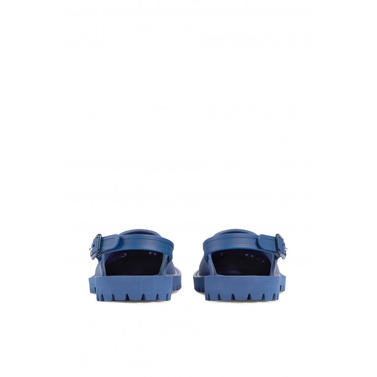 Gucci- Kids Cut-Out GG Sandals Royal Blue