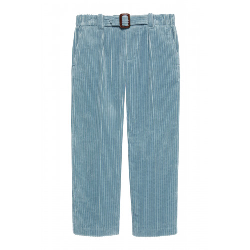 Gucci- Kids Corduroy Velvet Pants Blue