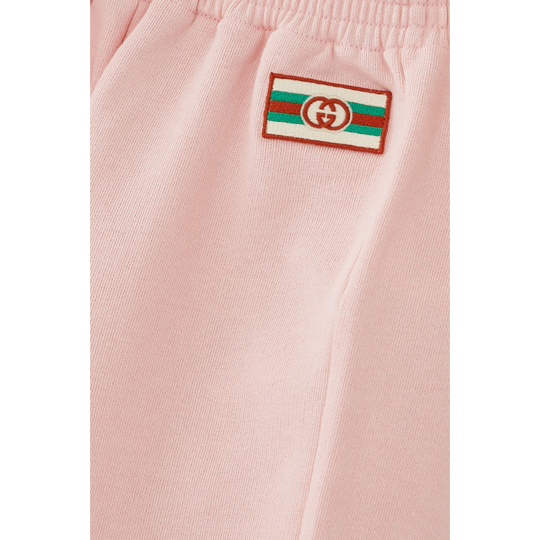 Gucci- Kids Label Jogging Trousers Pink