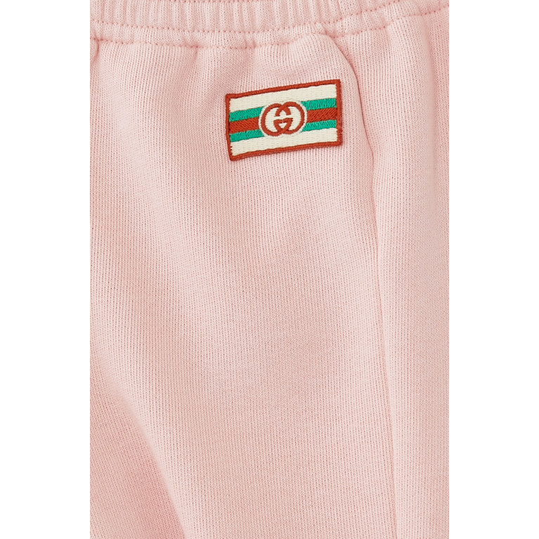 Gucci- Kids Logo Patch Track Pants Pink