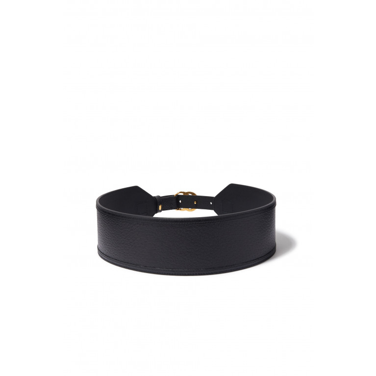 Gucci- GG Marmont Wide Belt Black