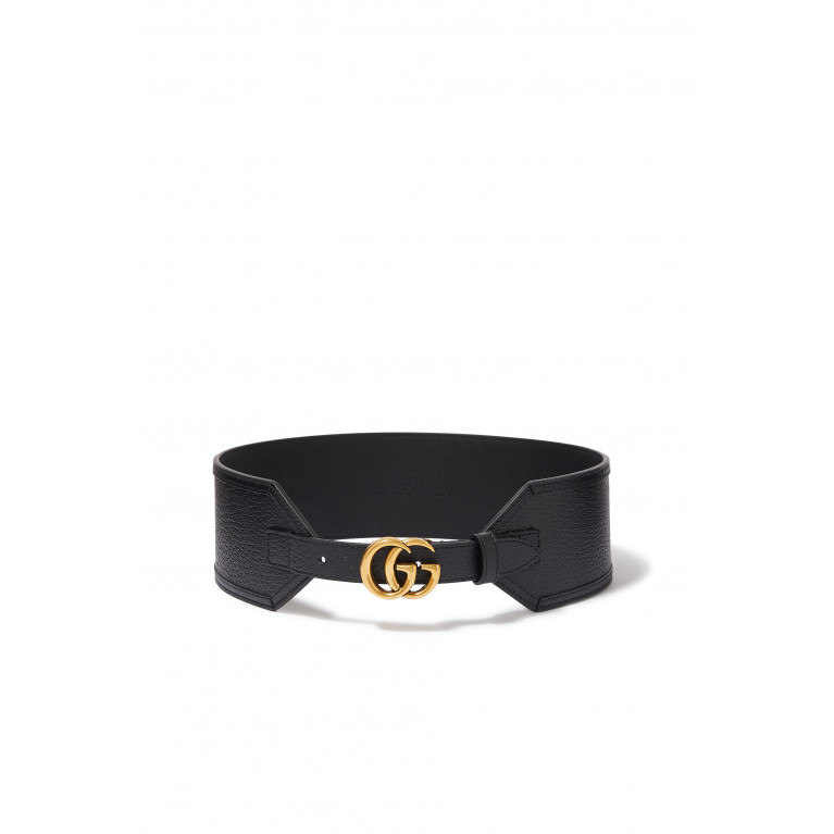 Gucci- GG Marmont Wide Belt Black
