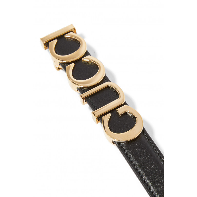 Gucci- Logo Hardware Belt Black