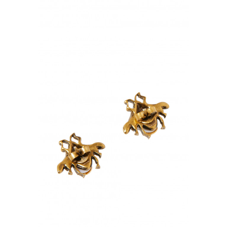 Gucci- Crystal Bee Earrings Gold