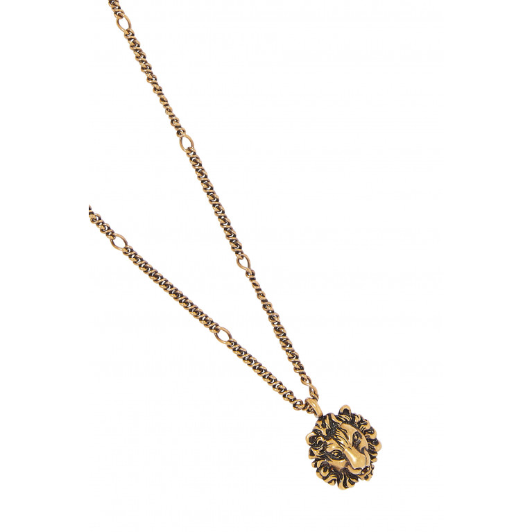 Gucci- Lion Head Necklace Gold