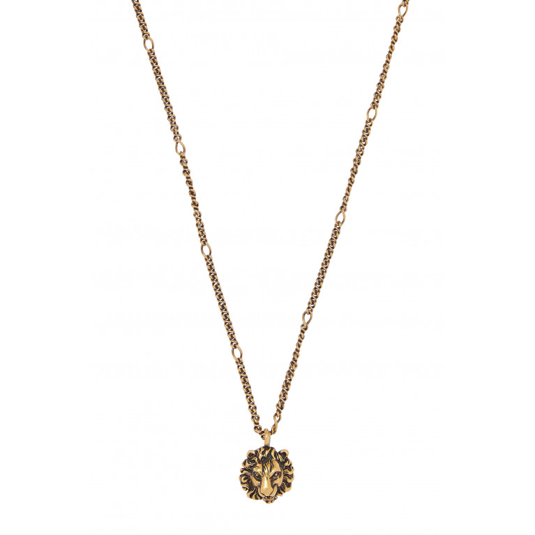 Gucci- Lion Head Necklace Gold