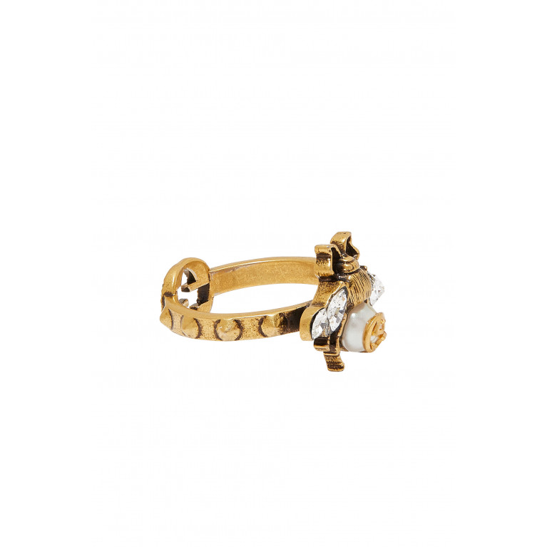 Gucci- Bee Ring With Interlocking G Gold