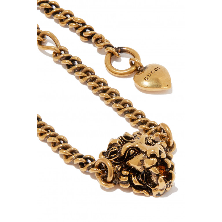 Gucci- Lion Head Bracelet Gold