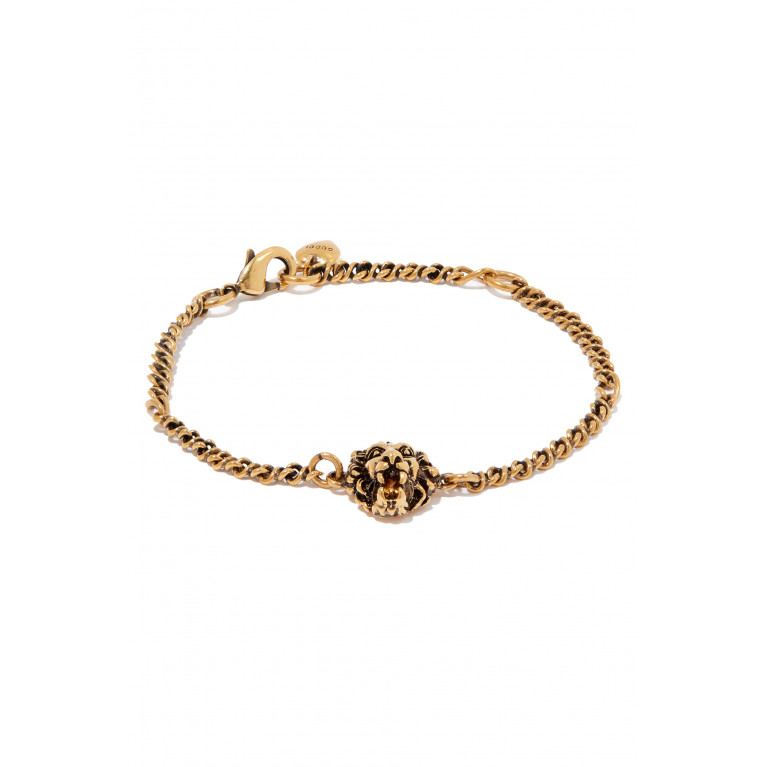 Gucci- Lion Head Bracelet Gold