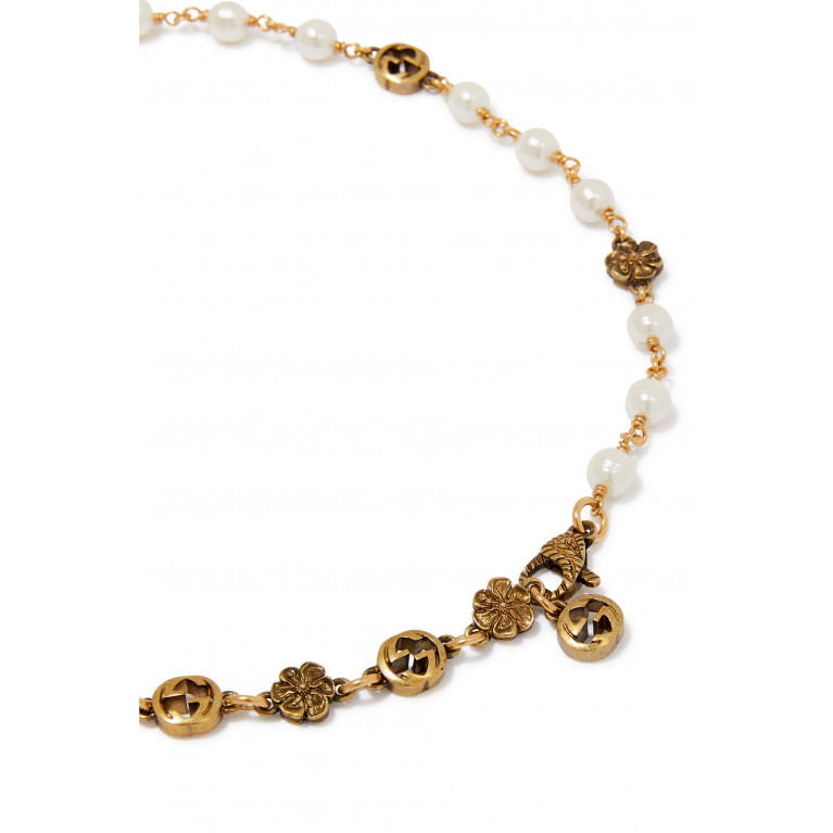 Gucci- Flower Petal Necklace Gold