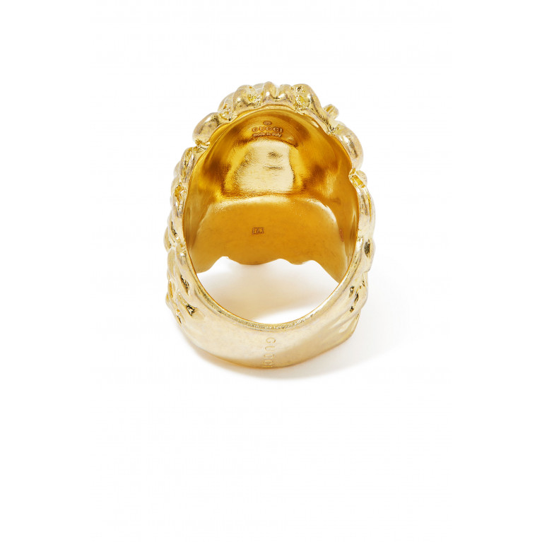Gucci- Lion Head Ring Gold