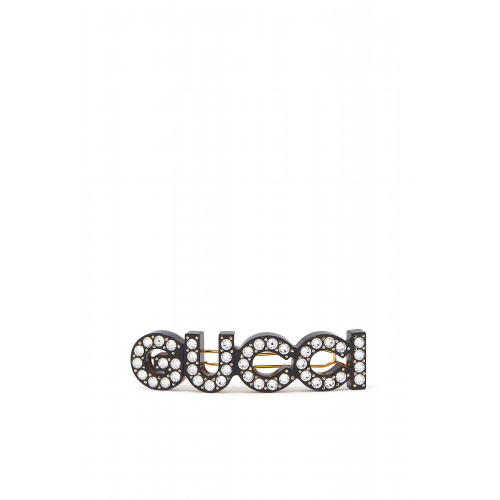 Gucci- Crystal Hair Slide Gold