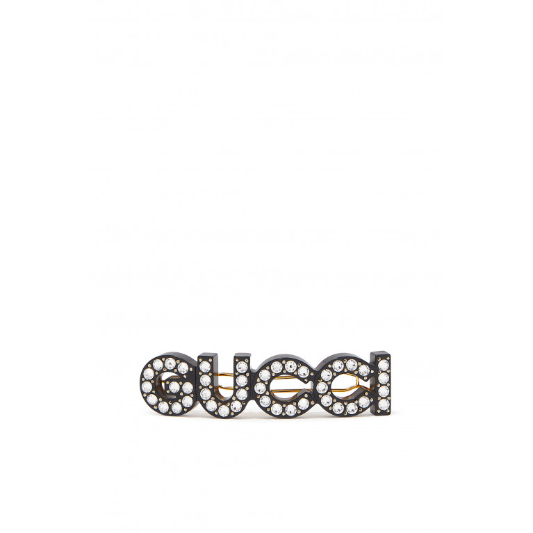 Gucci- Crystal Hair Slide Gold