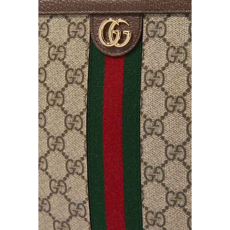 Gucci- Ophidia Logo Pouch Brown