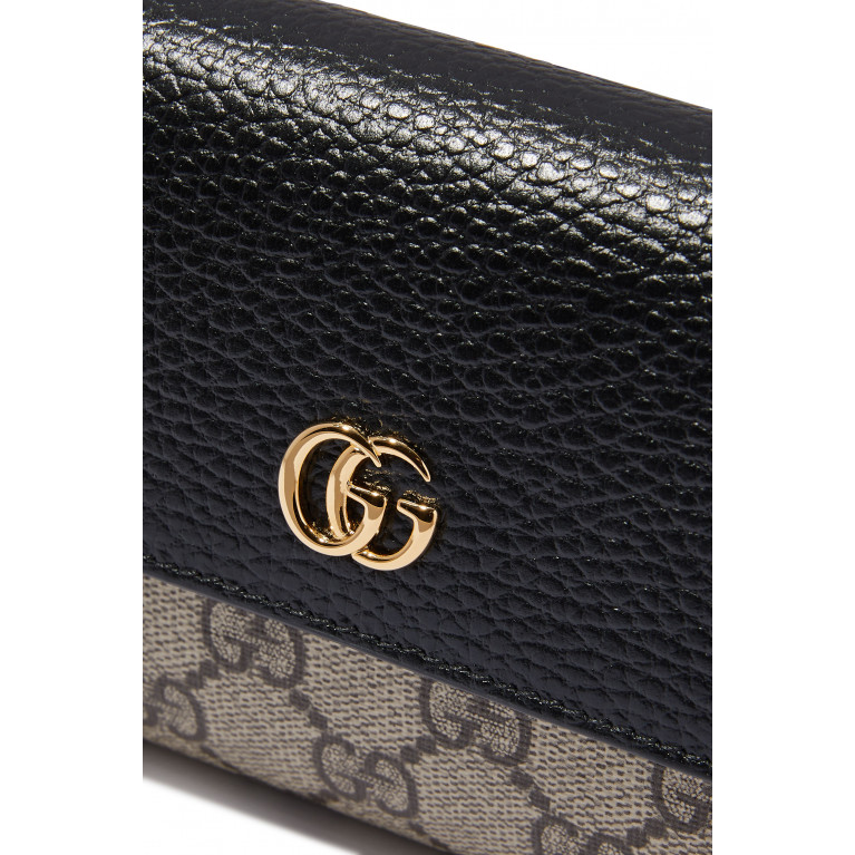 Gucci- GG Marmont Chain Wallet Black