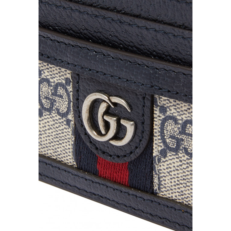 Gucci- Ophidia GG Card Case Navy blue