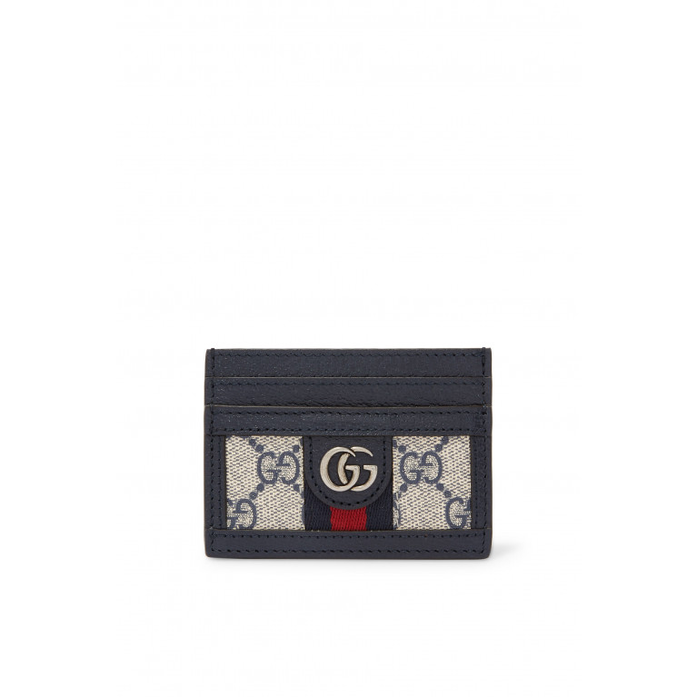 Gucci- Ophidia GG Card Case Navy blue